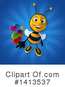 Male Bee Clipart #1413537 by Julos