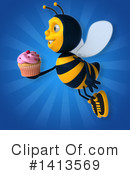 Male Bee Clipart #1413569 by Julos