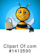 Male Bee Clipart #1413590 by Julos