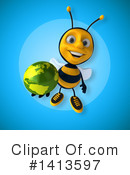 Male Bee Clipart #1413597 by Julos