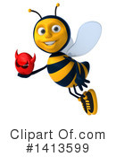 Male Bee Clipart #1413599 by Julos