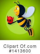 Male Bee Clipart #1413600 by Julos