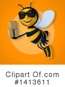 Male Bee Clipart #1413611 by Julos