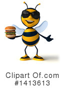 Male Bee Clipart #1413613 by Julos