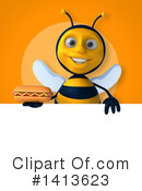 Male Bee Clipart #1413623 by Julos