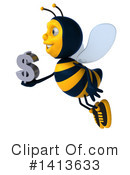 Male Bee Clipart #1413633 by Julos