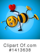 Male Bee Clipart #1413638 by Julos