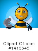 Male Bee Clipart #1413645 by Julos