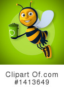 Male Bee Clipart #1413649 by Julos