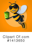 Male Bee Clipart #1413650 by Julos