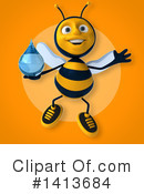Male Bee Clipart #1413684 by Julos