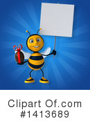 Male Bee Clipart #1413689 by Julos