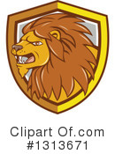 Male Lion Clipart #1313671 by patrimonio