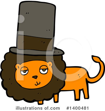 Royalty-Free (RF) Male Lion Clipart Illustration by lineartestpilot - Stock Sample #1400481
