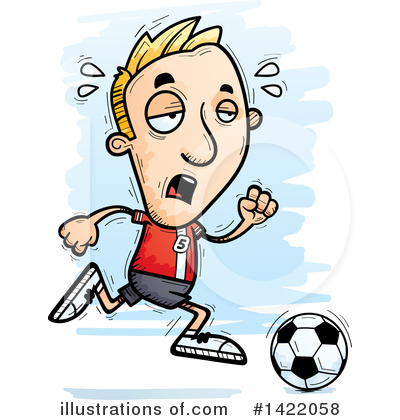 Male Soccer Player Clipart #1422058 by Cory Thoman