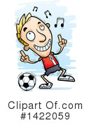 Male Soccer Player Clipart #1422059 by Cory Thoman