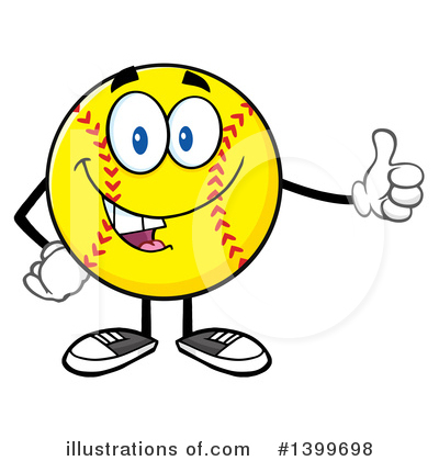 Royalty-Free (RF) Male Softball Clipart Illustration by Hit Toon - Stock Sample #1399698
