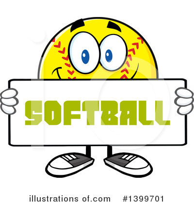 Royalty-Free (RF) Male Softball Clipart Illustration by Hit Toon - Stock Sample #1399701