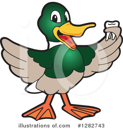 Royalty-Free (RF) Mallard Duck Clipart Illustration by Mascot Junction - Stock Sample #1282743