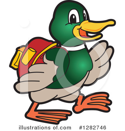 Royalty-Free (RF) Mallard Duck Clipart Illustration by Mascot Junction - Stock Sample #1282746