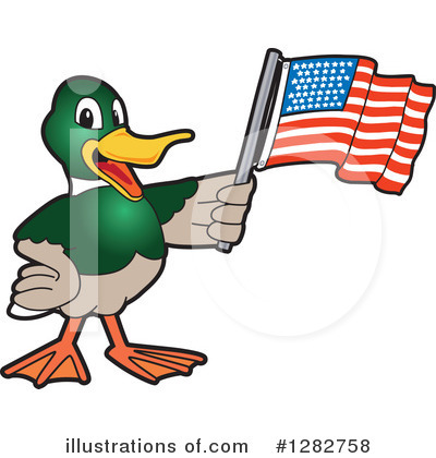 Royalty-Free (RF) Mallard Duck Clipart Illustration by Mascot Junction - Stock Sample #1282758