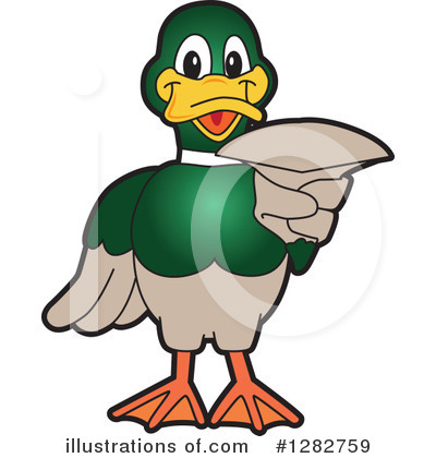 Royalty-Free (RF) Mallard Duck Clipart Illustration by Mascot Junction - Stock Sample #1282759