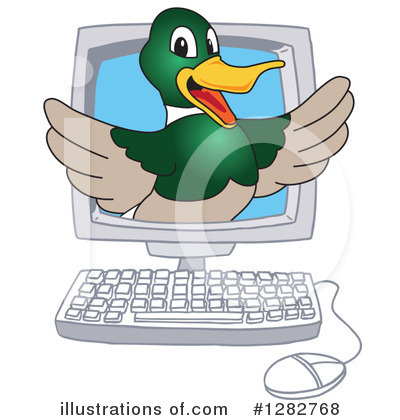 Royalty-Free (RF) Mallard Duck Clipart Illustration by Mascot Junction - Stock Sample #1282768