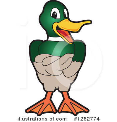 Royalty-Free (RF) Mallard Duck Clipart Illustration by Mascot Junction - Stock Sample #1282774