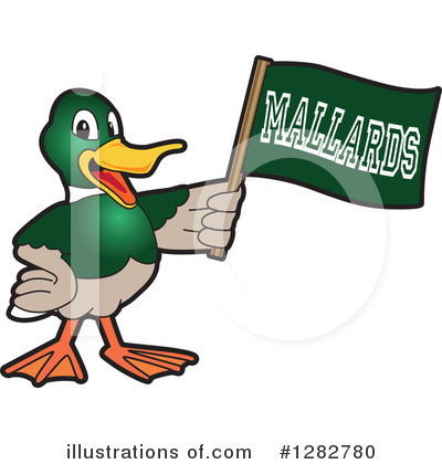 Royalty-Free (RF) Mallard Duck Clipart Illustration by Mascot Junction - Stock Sample #1282780