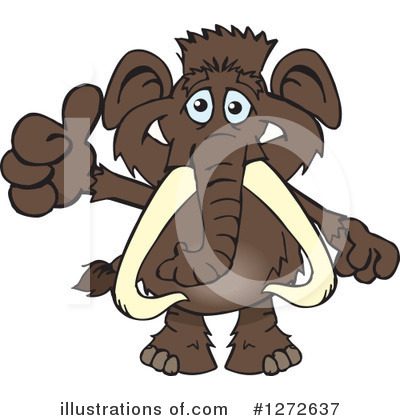 Royalty-Free (RF) Mammoth Clipart Illustration by Dennis Holmes Designs - Stock Sample #1272637