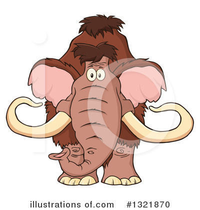 Woolly Mammoth Clipart #1321870 by Hit Toon