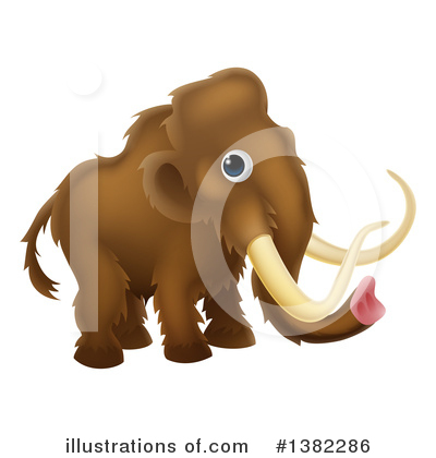 Woolly Mammoth Clipart #1382286 by AtStockIllustration