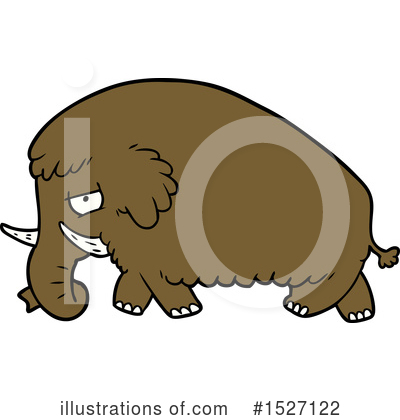 Woolly Mammoth Clipart #1527122 by lineartestpilot