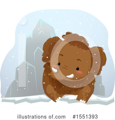 Woolly Mammoth Clipart #1551393 by BNP Design Studio
