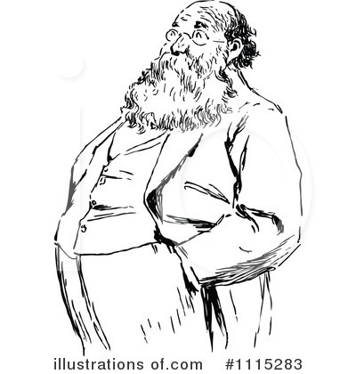 Royalty-Free (RF) Man Clipart Illustration by Prawny Vintage - Stock Sample #1115283