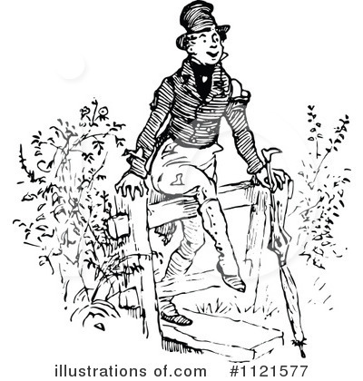 Royalty-Free (RF) Man Clipart Illustration by Prawny Vintage - Stock Sample #1121577