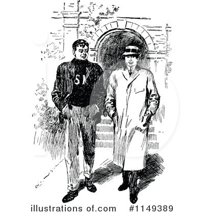 Royalty-Free (RF) Man Clipart Illustration by Prawny Vintage - Stock Sample #1149389