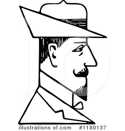 Royalty-Free (RF) Man Clipart Illustration by Prawny Vintage - Stock Sample #1180137