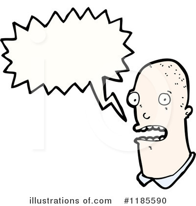 Bald Man Clipart #1185590 by lineartestpilot