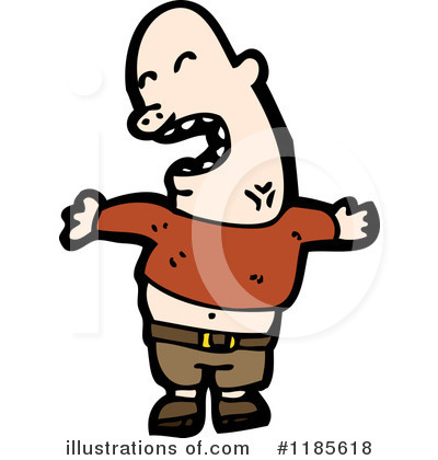 Bald Man Clipart #1185618 by lineartestpilot
