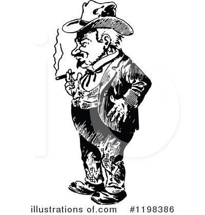 Royalty-Free (RF) Man Clipart Illustration by Prawny Vintage - Stock Sample #1198386