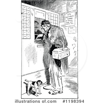 Royalty-Free (RF) Man Clipart Illustration by Prawny Vintage - Stock Sample #1198394