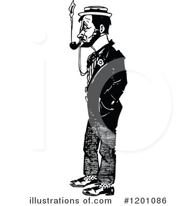 Royalty-Free (RF) Man Clipart Illustration by Prawny Vintage - Stock Sample #1201086