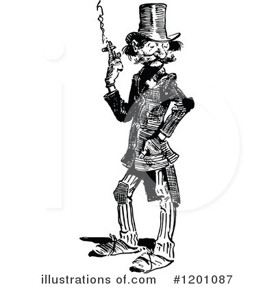 Royalty-Free (RF) Man Clipart Illustration by Prawny Vintage - Stock Sample #1201087