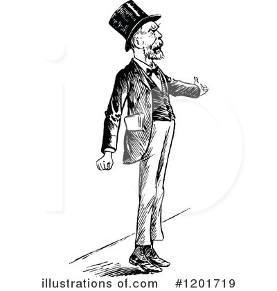 Royalty-Free (RF) Man Clipart Illustration by Prawny Vintage - Stock Sample #1201719