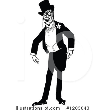 Gentleman Clipart #1203043 by Prawny Vintage