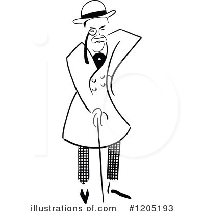 Royalty-Free (RF) Man Clipart Illustration by Prawny Vintage - Stock Sample #1205193