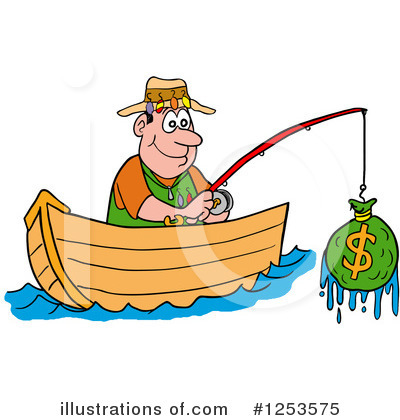 Fishing Clipart #1253575 by LaffToon
