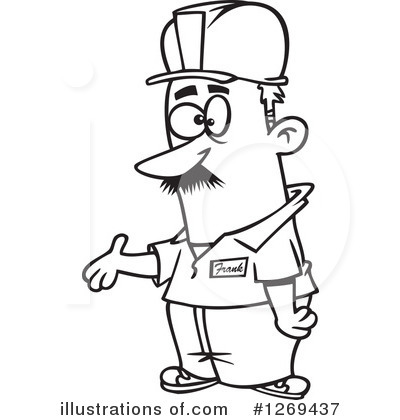 Royalty-Free (RF) Man Clipart Illustration by toonaday - Stock Sample #1269437