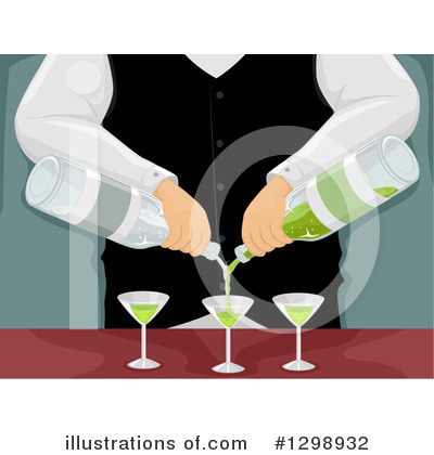 Bartender Clipart #1298932 by BNP Design Studio